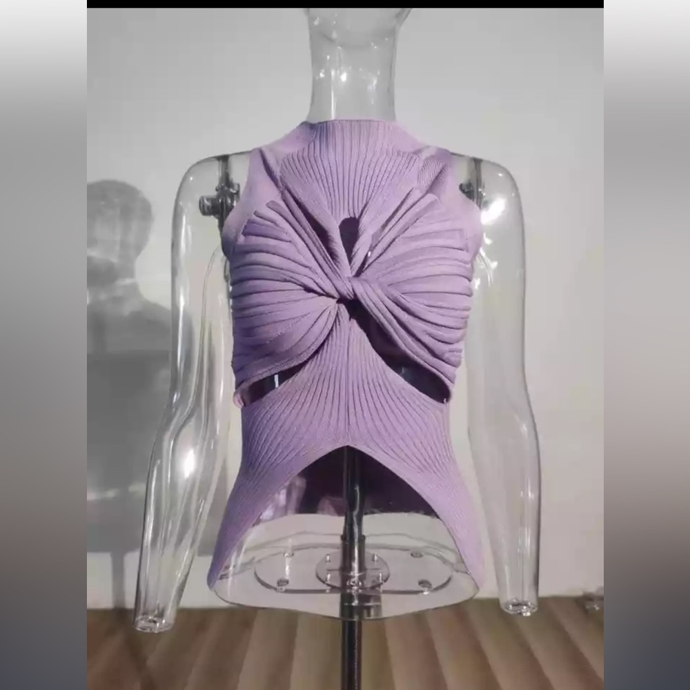 Lavender Knitted Top 💜 - Picture 1 of 2